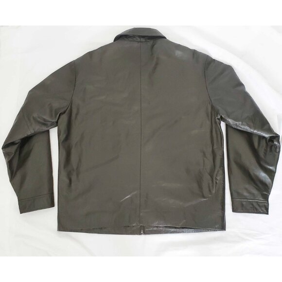Vintage Gap Mens 90s Genuine Leather Jacket L - Picture 6 of 10